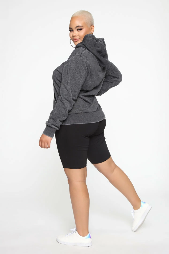 Fashion Nova Sweet Dreams Mineral Wash Hoodie - Charcoal Hoodies & Sweatshirts