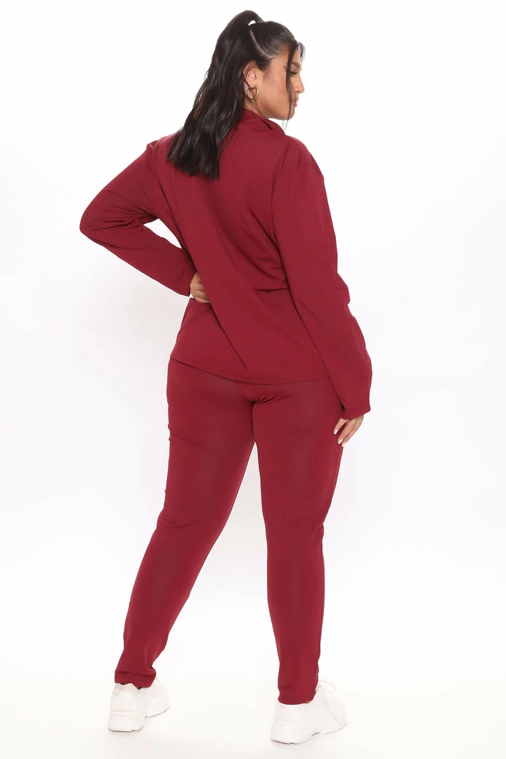 Fashion Nova The West Lounge Set - Burgundy Loungewear Sets