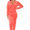 Fashion Nova Loungewear Sets The Original Trendsetter Velour Set - Orange