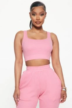 Fashion Nova Loungewear Sets Through The Late Night Jogger Set - Pink