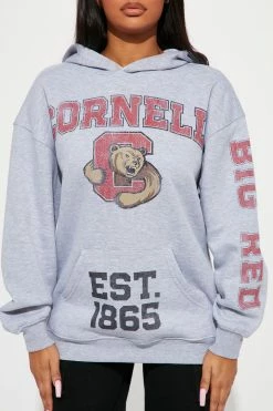 Fashion Nova Hoodies & Sweatshirts Cornell Hoodie - Heather Grey