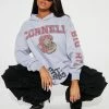 Fashion Nova Hoodies & Sweatshirts Cornell Hoodie - Heather Grey
