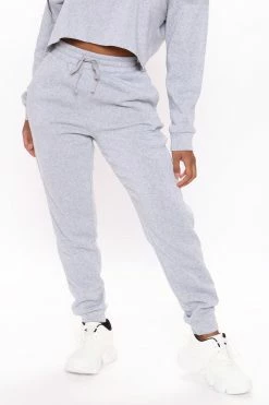 Fashion Nova Sweatpants & Joggers Like A Champ Jogger - Heather Grey