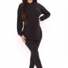 Fashion Nova Cutting Corners Legging Set - Black