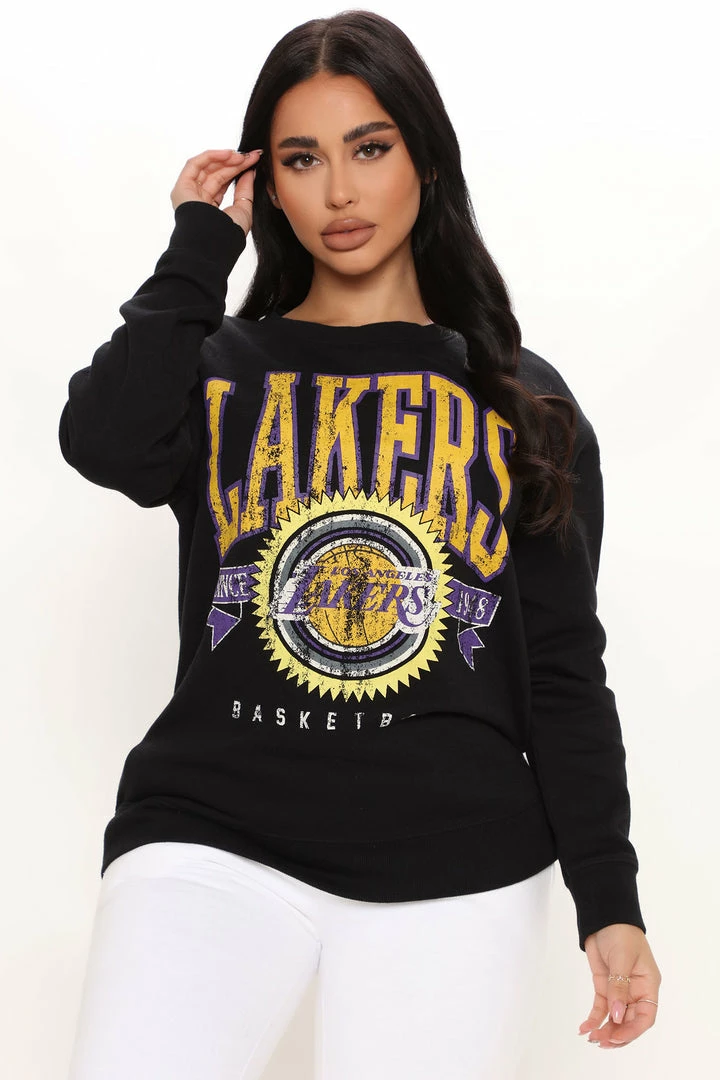 Best deal ๐ Fashion Nova NBA That's A Violation Lakers Sweatshirt - Black Hoodies & Sweatshirts ๐ 3 Fashion Nova NBA That's A Violation Lakers Sweatshirt - Black Hoodies & Sweatshirts