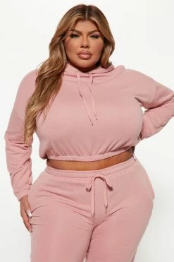 Fashion Nova Inhale And Exhale Jogger Set - Rose