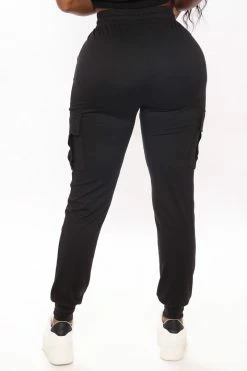 Fashion Nova Back To Better Cargo Jogger - Black