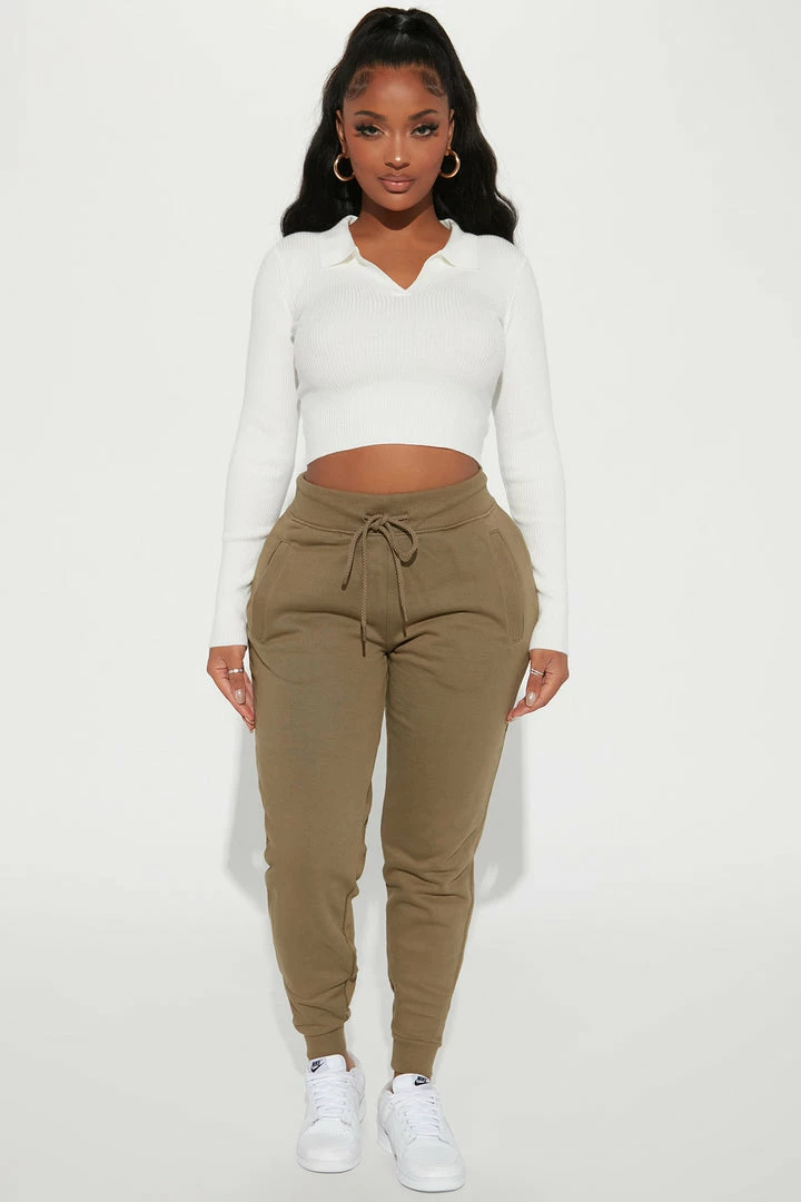 Cheapest ⭐ Fashion Nova Stole Your Boyfriend's Oversized Jogger - Olive Sweatpants & Joggers 👍 4 Fashion Nova Stole Your Boyfriend's Oversized Jogger - Olive Sweatpants & Joggers