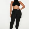 Fashion Nova Sweatpants & Joggers Let's Relax Jogger Sweatpants - Black