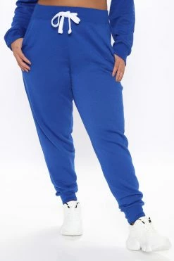 Fashion Nova Relaxed Vibe Joggers - Blue Sweatpants & Joggers