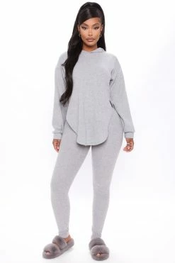 Coupon 👍 Fashion Nova Cutting Corners Legging Set - H.Grey 🎁 15 Fashion Nova Cutting Corners Legging Set - H.Grey