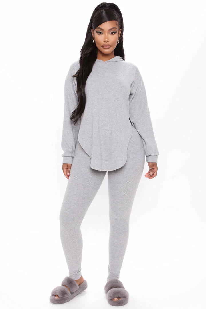 Coupon 👍 Fashion Nova Cutting Corners Legging Set - H.Grey 🎁 5 Fashion Nova Cutting Corners Legging Set - H.Grey