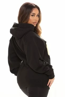Fashion Nova Hennything Is Possible Oversized Hoodie - Black Hoodies & Sweatshirts