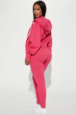 Fashion Nova Chill Mode Hoodie And Jogger Set - Pink Loungewear Pant Sets