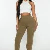 Cheapest 😉 Fashion Nova Let's Relax Jogger Sweatpants - Olive Sweatpants & Joggers 🥰 2 Fashion Nova Let's Relax Jogger Sweatpants - Olive Sweatpants & Joggers