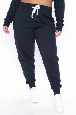 Fashion Nova Relaxed Vibe Joggers - Navy