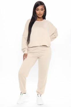 Fashion Nova Sweatpants & Joggers Big On Comfort Jogger Pant - Sand