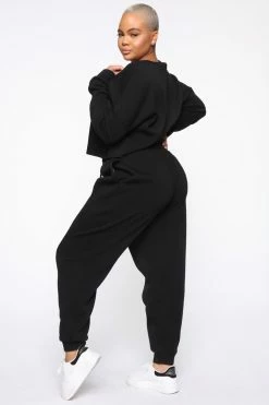 Fashion Nova Sweatpants & Joggers Like A Champ Jogger - Black