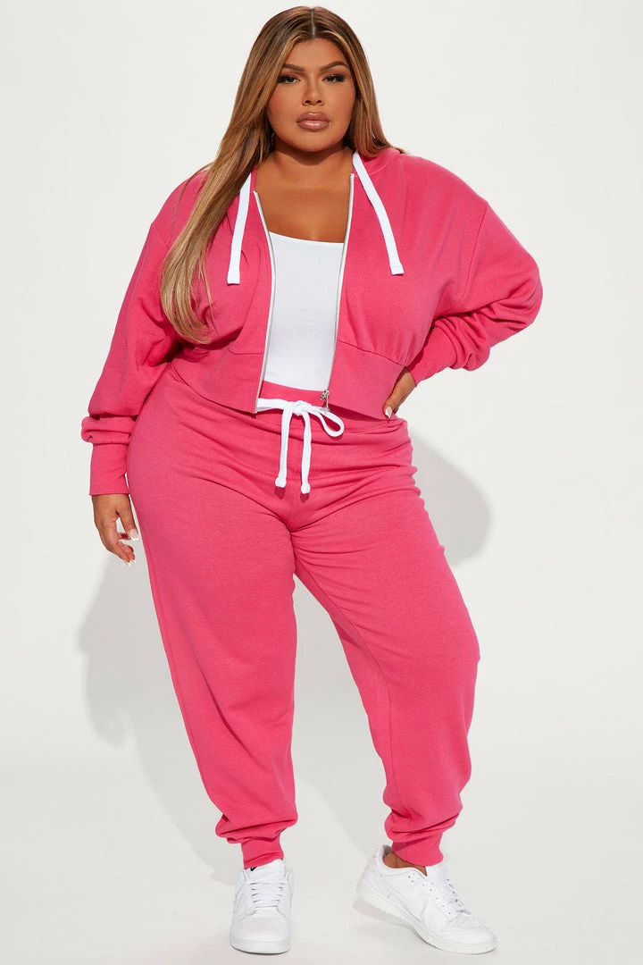 Fashion Nova Chill Mode Hoodie And Jogger Set - Pink Loungewear Pant Sets