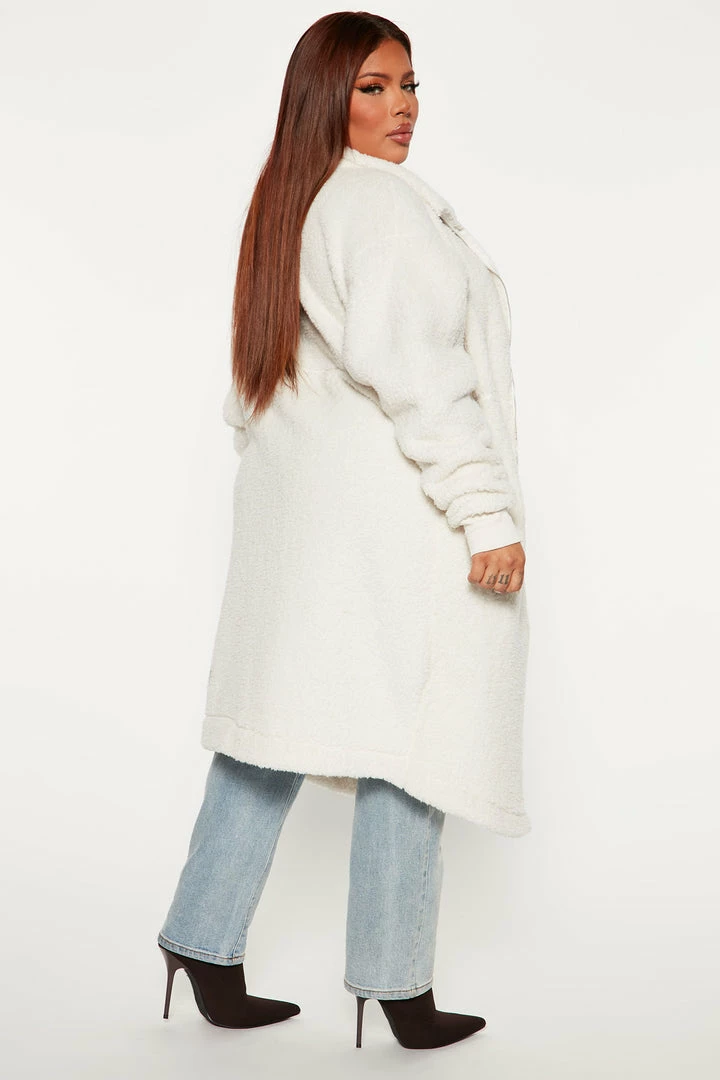 Outlet 👏 Fashion Nova Cabin Stay Sherpa Jacket - Ivory Hoodies & Sweatshirts 🎉 8 Fashion Nova Cabin Stay Sherpa Jacket - Ivory Hoodies & Sweatshirts