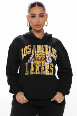 Fashion Nova The Lake Show Lakers Hoodie - Black