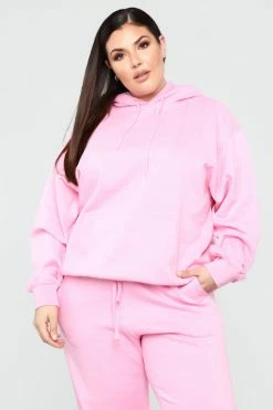 Fashion Nova Stole Your Boyfriend's Oversized Hoodie - Pink