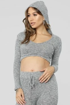 Fashion Nova Wanderlust Hoodie - Grey Hoodies & Sweatshirts