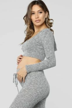 Fashion Nova Wanderlust Hoodie - Grey Hoodies & Sweatshirts