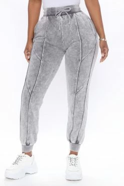 Fashion Nova Sweatpants & Joggers Ask Me Anything Joggers - Grey