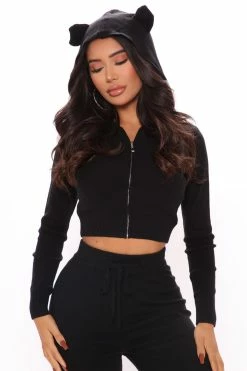 Fashion Nova What's Good Sweater Legging Set - Black