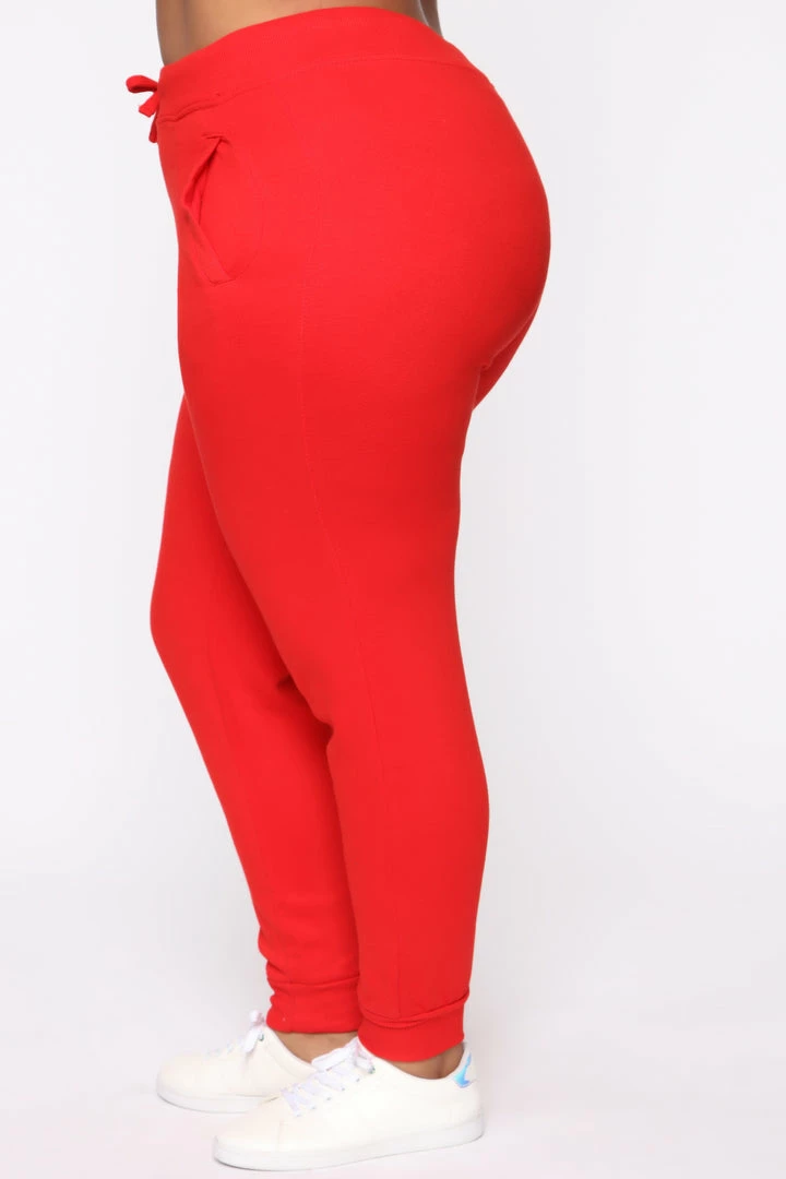 Fashion Nova Stole Your Boyfriend's Oversized Jogger - Red Sweatpants & Joggers