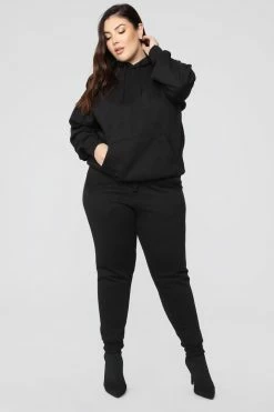 Fashion Nova Stole Your Boyfriend's Oversized Hoodie - Black