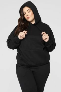 Fashion Nova Stole Your Boyfriend's Oversized Hoodie - Black