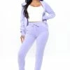 Fashion Nova The Original Trendsetter Goddess Velour Set - Lavender Loungewear Sets