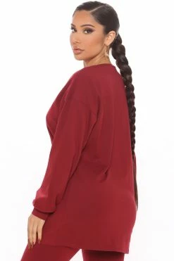 Cheapest ⭐ Fashion Nova Loungewear Sets Paparazzi Legging Set - Burgundy 🔔 11 Fashion Nova Loungewear Sets Paparazzi Legging Set - Burgundy