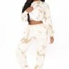 Fashion Nova Change With The Seasons Tie Dye Joggers - Taupe/combo