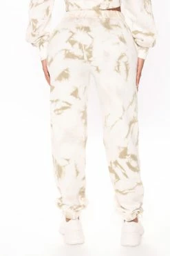 Fashion Nova Change With The Seasons Tie Dye Joggers - Taupe/combo