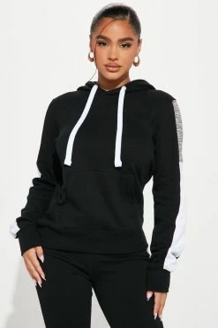 Fashion Nova Analissa Pullover Hoodie - Black