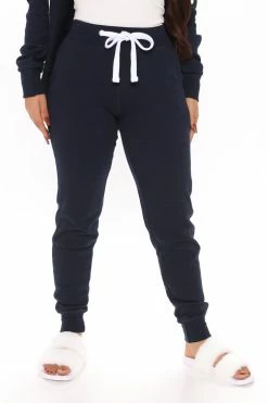 Fashion Nova Relaxed Vibe Joggers - Navy