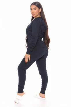 Fashion Nova Relaxed Vibe Joggers - Navy