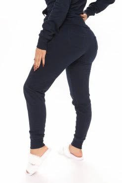 Fashion Nova Relaxed Vibe Joggers - Navy
