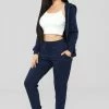 Buy 😀 Fashion Nova Latest And Greatest French Terry Jogger - Navy 🤩 2 Fashion Nova Latest And Greatest French Terry Jogger - Navy