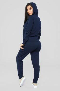 Fashion Nova Hoodies & Sweatshirts Latest And Greatest French Terry Zip Hoodie - Navy
