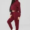 Fashion Nova Latest And Greatest French Terry Jogger - Burgundy