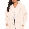 Fashion Nova Hoodies & Sweatshirts Cozied Up Together Faux Sherpa Jacket - Oatmeal