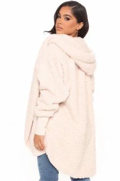 Fashion Nova Hoodies & Sweatshirts Cozied Up Together Faux Sherpa Jacket - Oatmeal