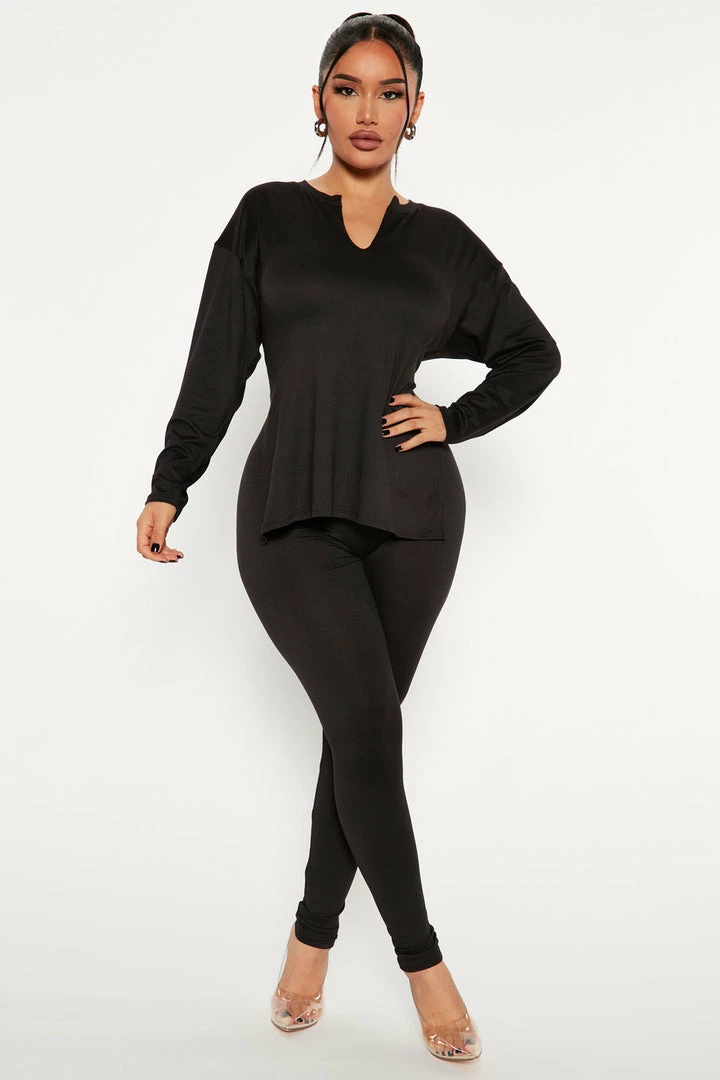 Deals β¨ Fashion Nova Lets Chill Together Legging Set - Black π 3 Fashion Nova Lets Chill Together Legging Set - Black