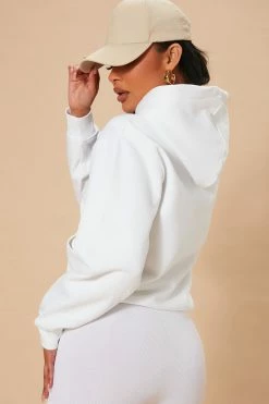 Fashion Nova Stole Your Boyfriend's Oversized Hoodie - White