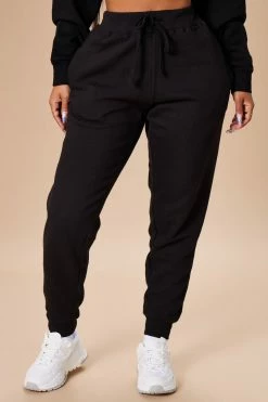 Fashion Nova Sweatpants & Joggers Stole Your Boyfriend's Oversized Jogger - Black