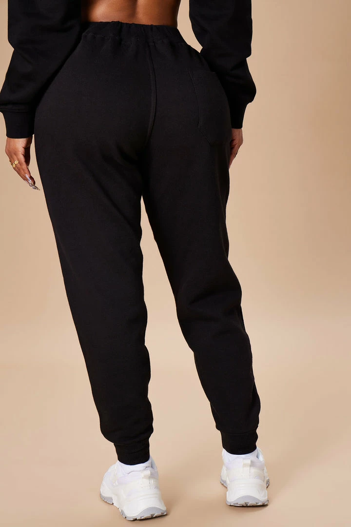Fashion Nova Sweatpants & Joggers Stole Your Boyfriend's Oversized Jogger - Black
